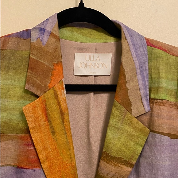 ULLA JOHNSON Elias Jacket Canyon Sunset Medium $950 Runway 2024 Blazer RARE - Picture 9 of 10